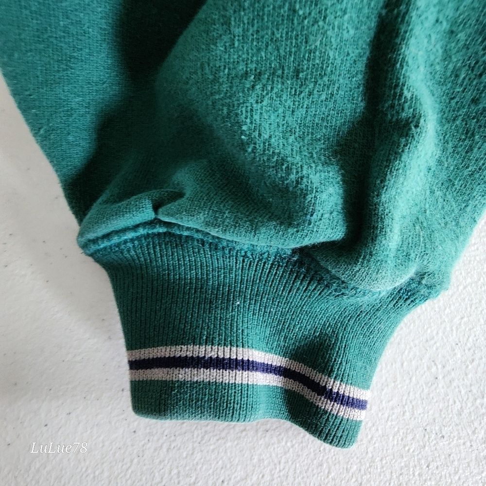 Vintage Disney Store Green Embroidered Tigger Sweatshirt Large - Picture 9 of 16